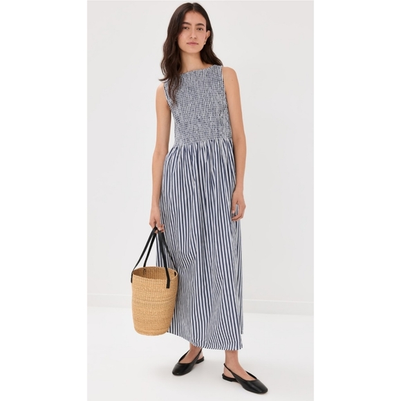 Hill House Dresses & Skirts - Hill House Home | Cosima Nap Dress In Navy Stripe Size Small